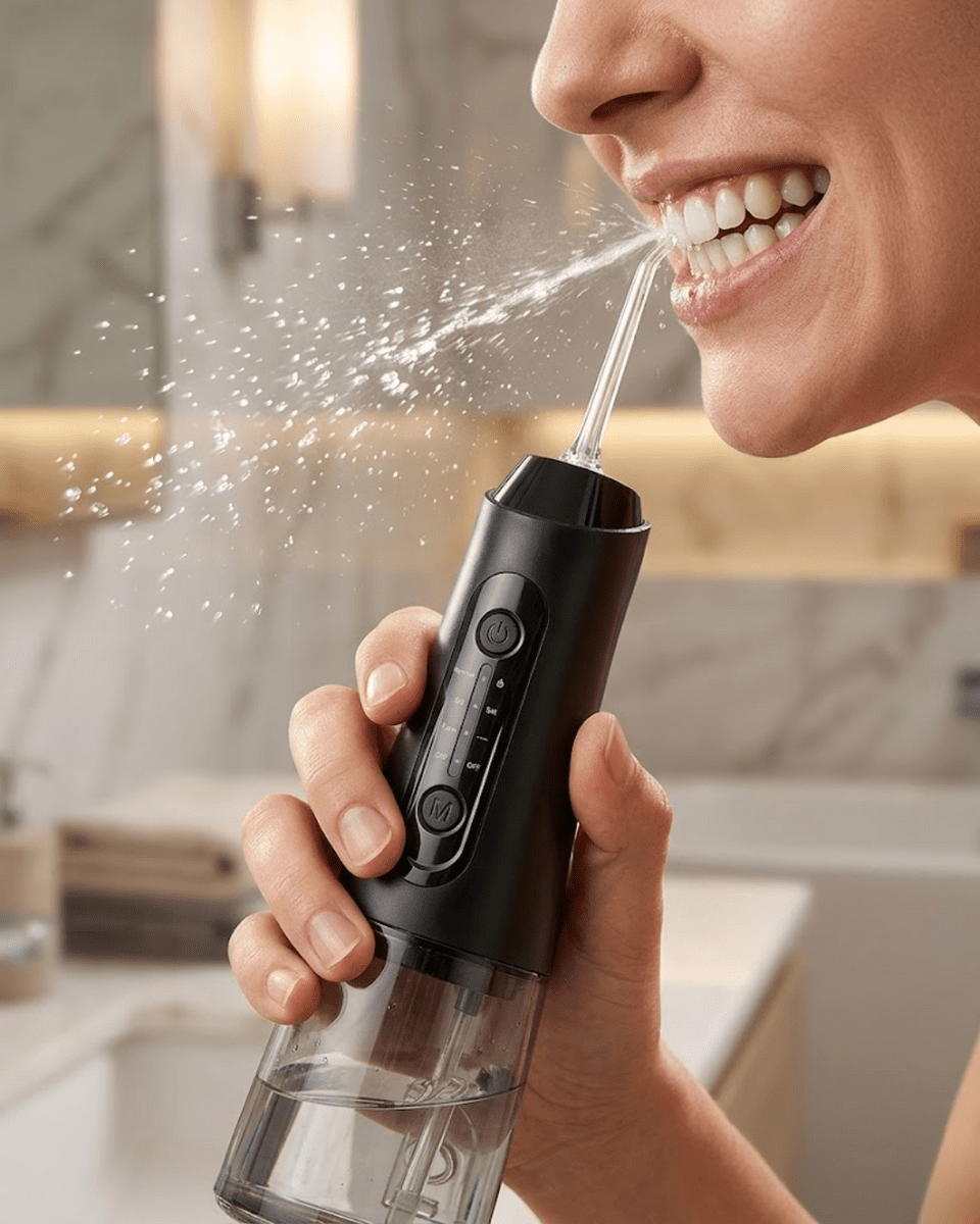 Kablosuz Ağız Duşu IPX7 Su Geçirmez 320 ml Hazneli Derin Temizlik