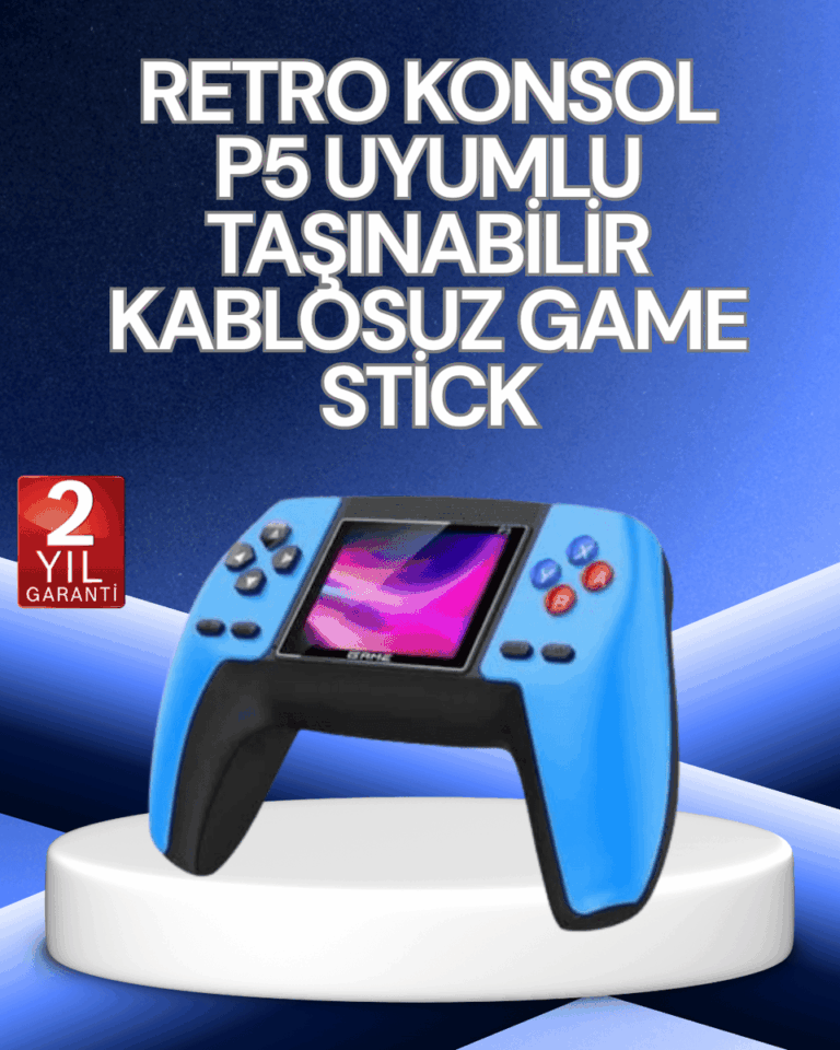 P5 Retro GamePad | 520 Klasik Oyunlu Mini Oyun Konsolu