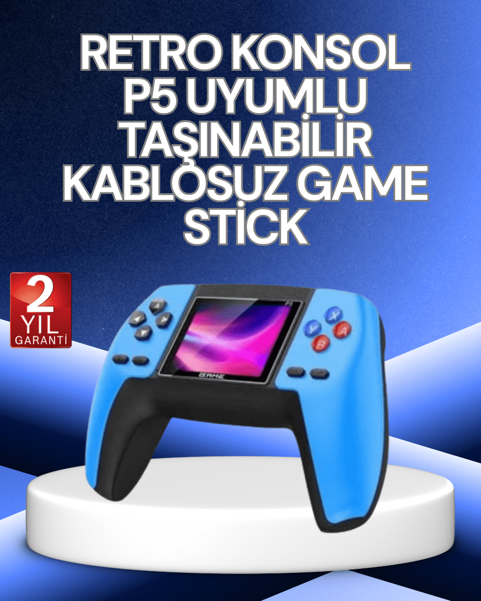 P5 Retro GamePad | 520 Klasik Oyunlu Mini Oyun Konsolu