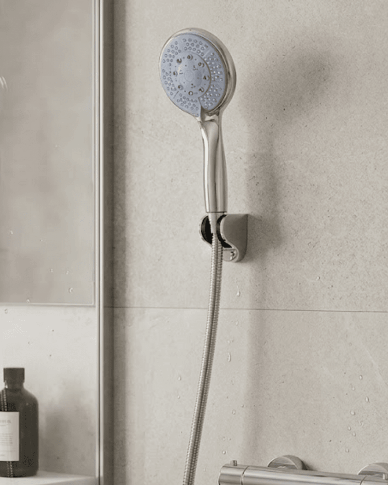 Çok Fonksiyonlu 4 Kademeli El Duşu Seti Spiral Hortumlu Banyo Duş Başlığı
