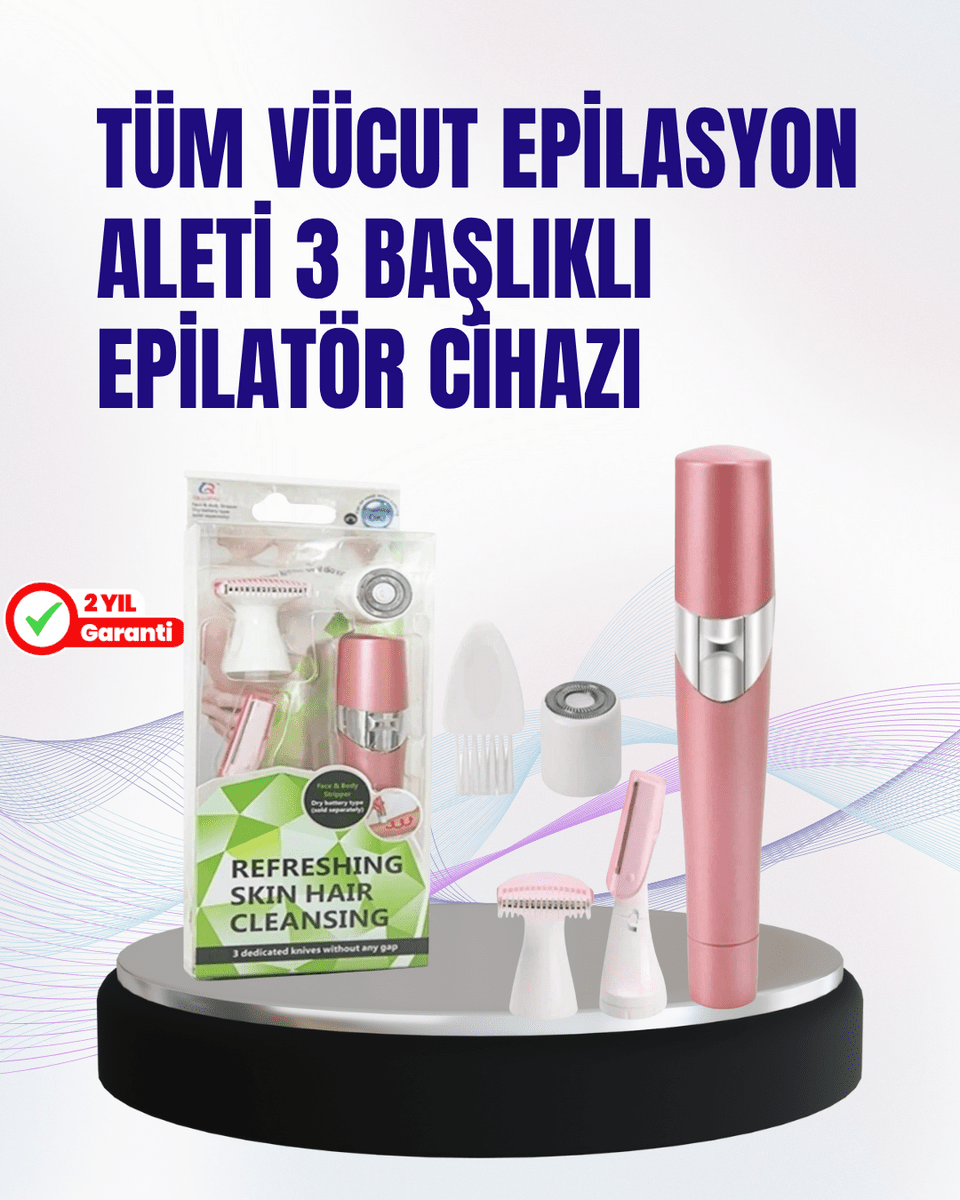 Ev Tipi Profesyonel Epilasyon Cihazı – Pembe