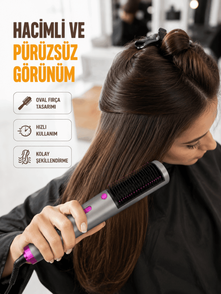 Hızlı Kurutma ve Parlak Saçlar İçin Profesyonel Fırça