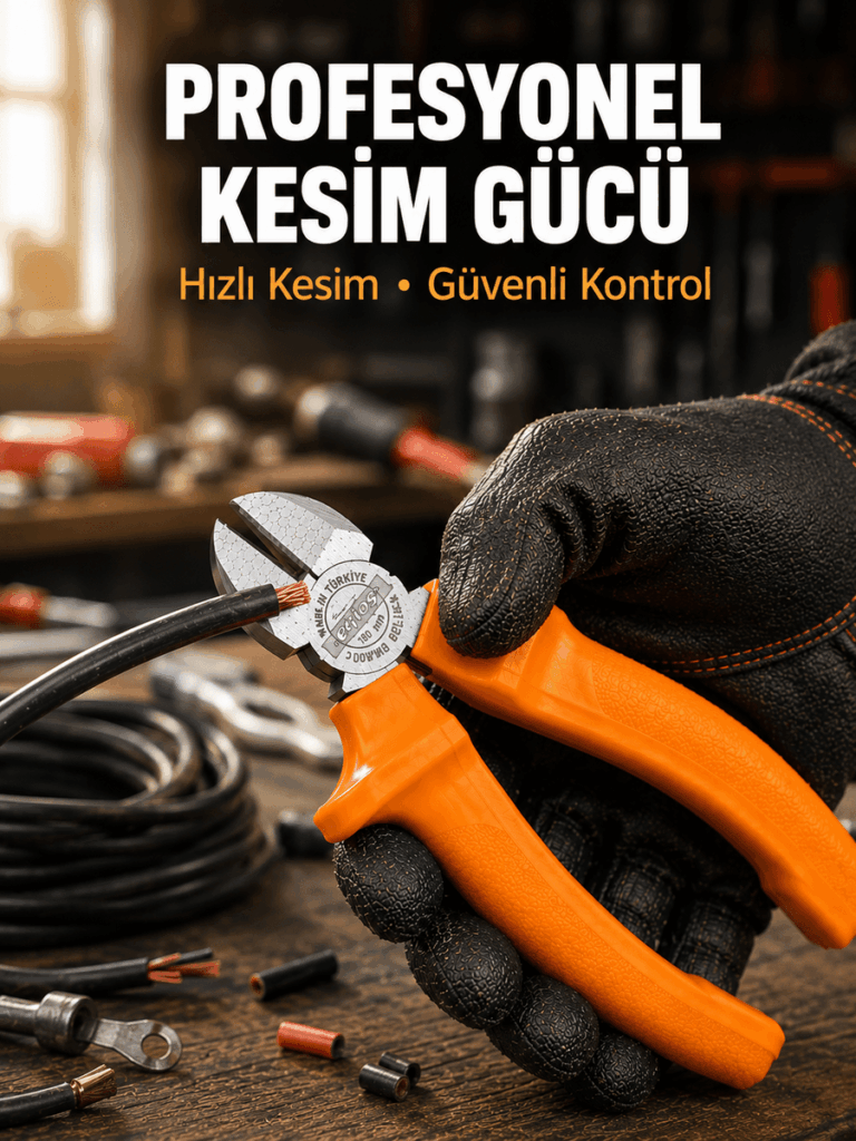 Elektrik ve Teknik Çalışmalar İçin Profesyonel Dövme Çelik Yan Keski