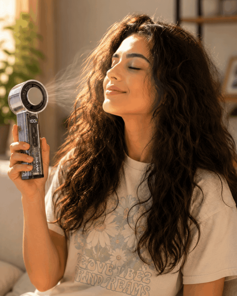 Ayarlanabilir Hız Kademeli Turbo Hava Üflemeli Mini Fan