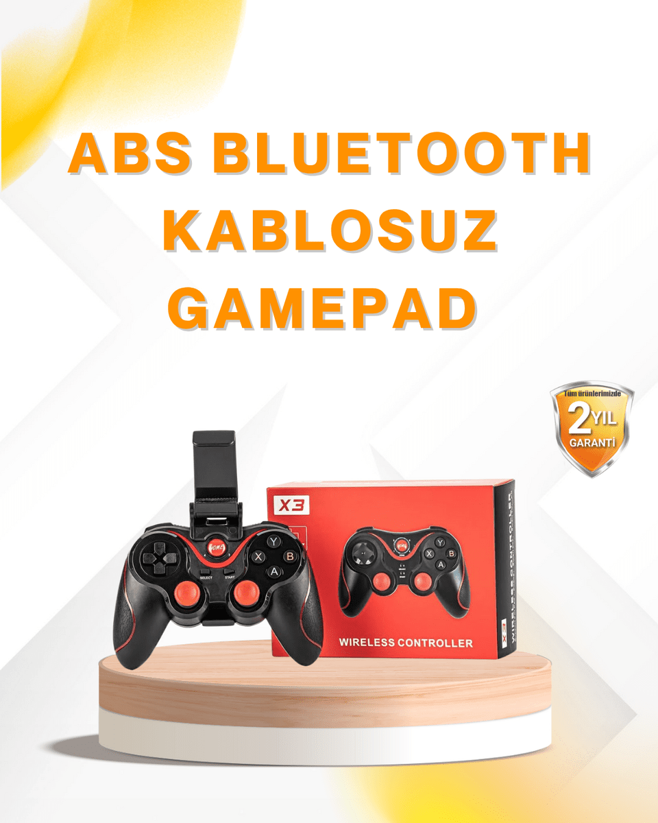Kablosuz Bluetooth Gamepad PC Android TV Uyumlu Oyun Kumandası