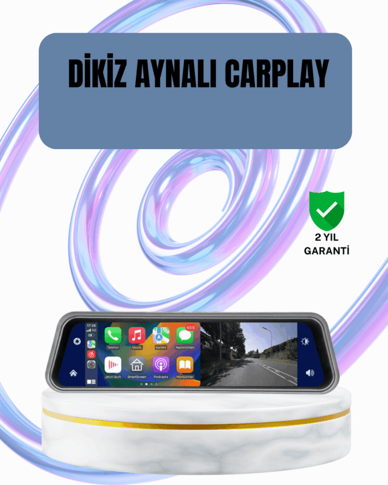 Ön Arka Kameralı Dokunmatik Dikiz Aynası 170° Geniş Açı