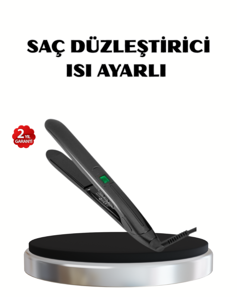 Titanyum Kaplamalı Saç Düzleştirici – Nem Koruma Sensörü