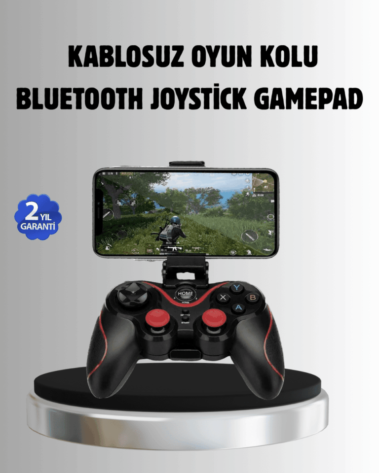 Bluetooth Kablosuz Gamepad TV PC Telefon Uyumluluğu Kolay Bağlantılı