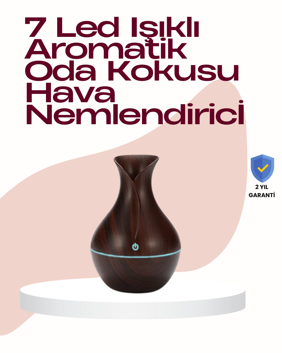130ml Su Depolu USB Güçlü Kompakt Masaüstü Nemlendirici Difüzör