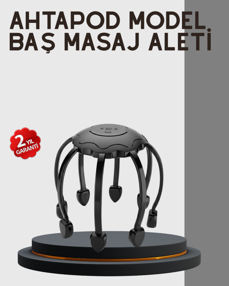 Çok Noktalı Elektrikli Kafa Masaj Cihazı 3 Modlu Rahatlatıcı Masaj