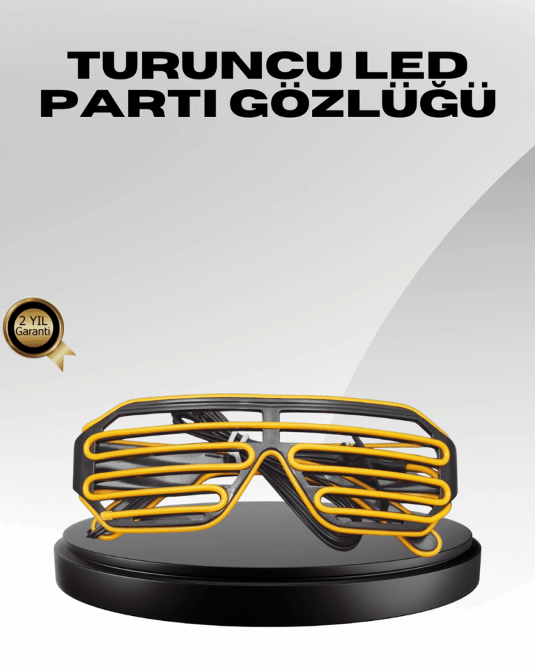 Işıklı Tasarımlı LED Gözlük Eğlence Aksesuarı