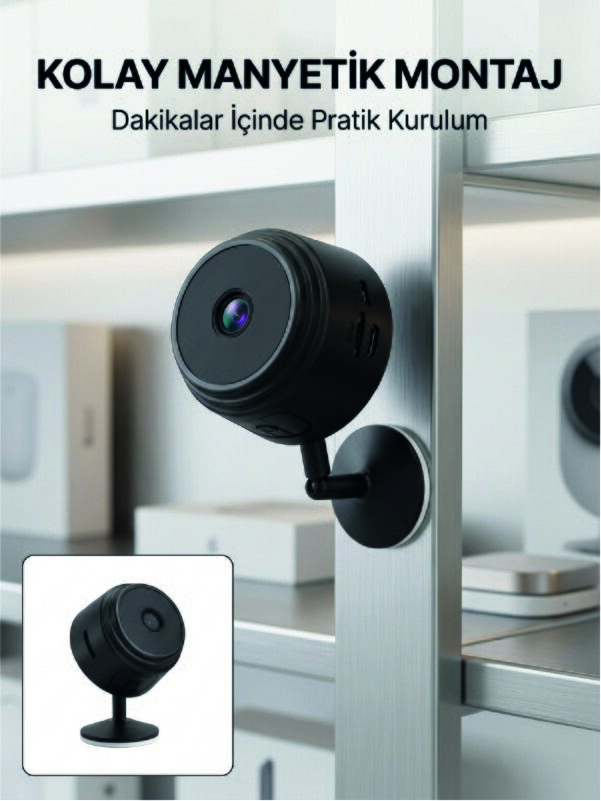 Mini Wi-Fi Güvenlik Kamerası A9 HD Görüntü Hareket Algılama ve Uzaktan Canlı İzleme