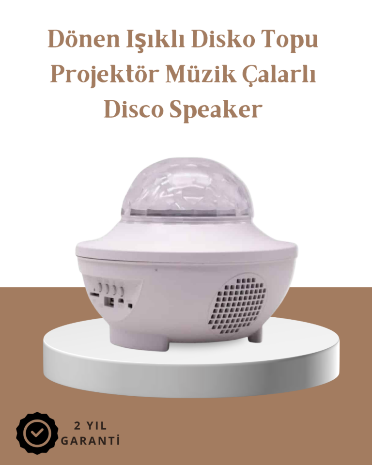 Müzik Ritimli Işık Değişimi & Dönen Dalga Efekti – Galaxy Projektör