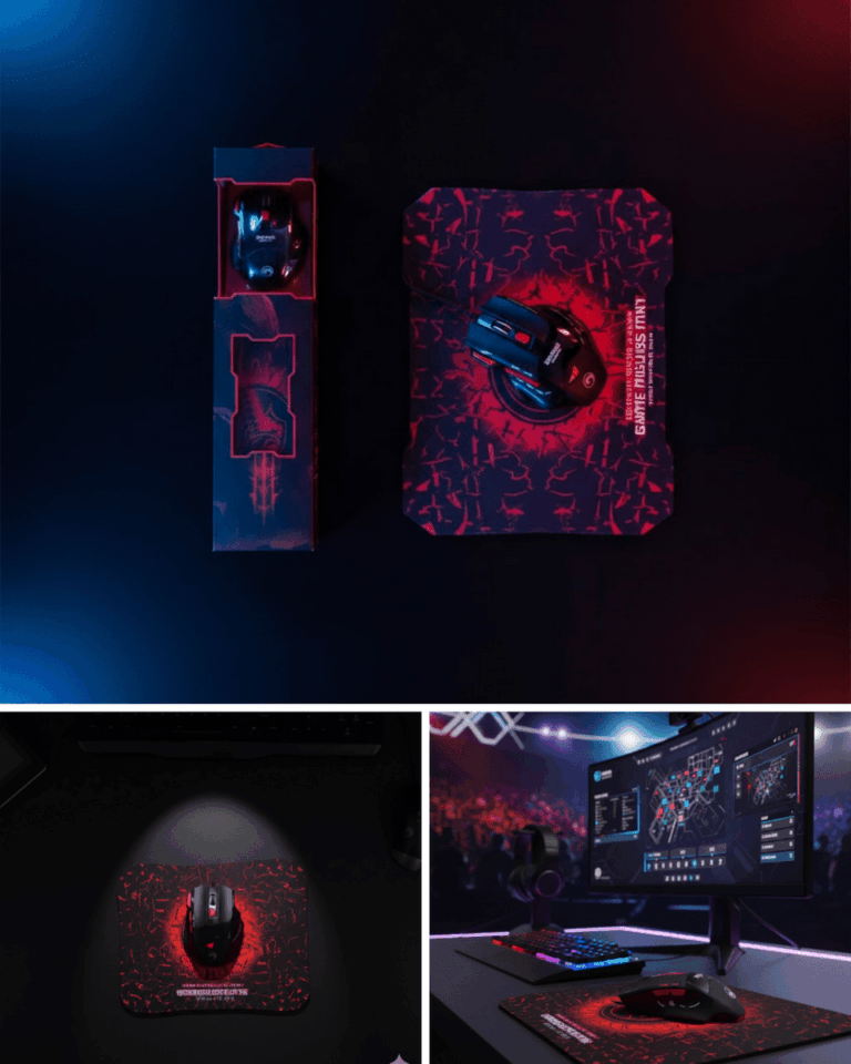 Oyuncu Mouse Seti RGB Aydınlatmalı 7 Fonksiyon Tuşlu Yüksek Performans