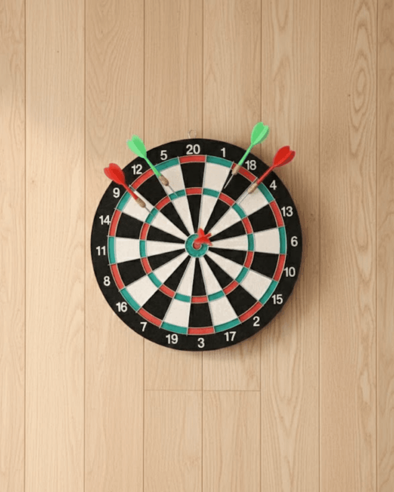 17 İnç Dart Tahtası Şık Tasarım Dayanıklı Yapı ve Dart Oku Hediyeli