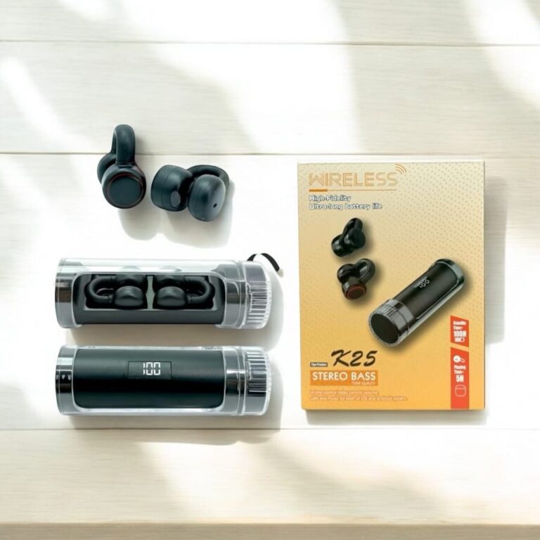 K25 küpe şeklinde Bluetooth kulaklık