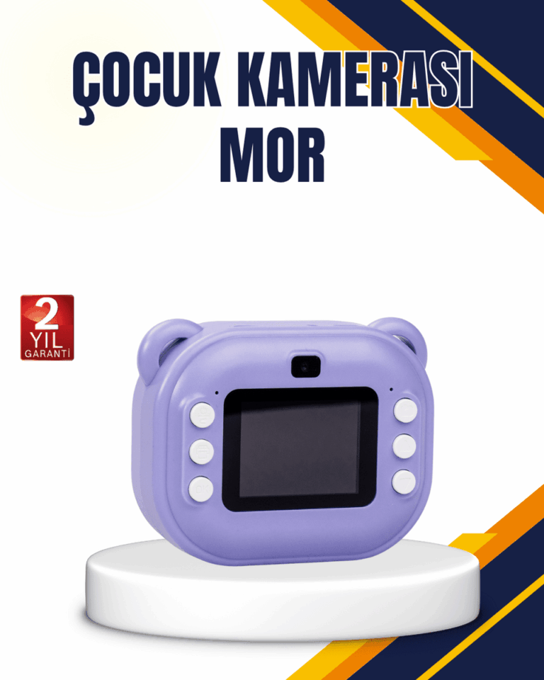18 Efektli Şipşak Kamera – Oyunlu, Müzik Çalarlı ve Anında Baskı Özellikli