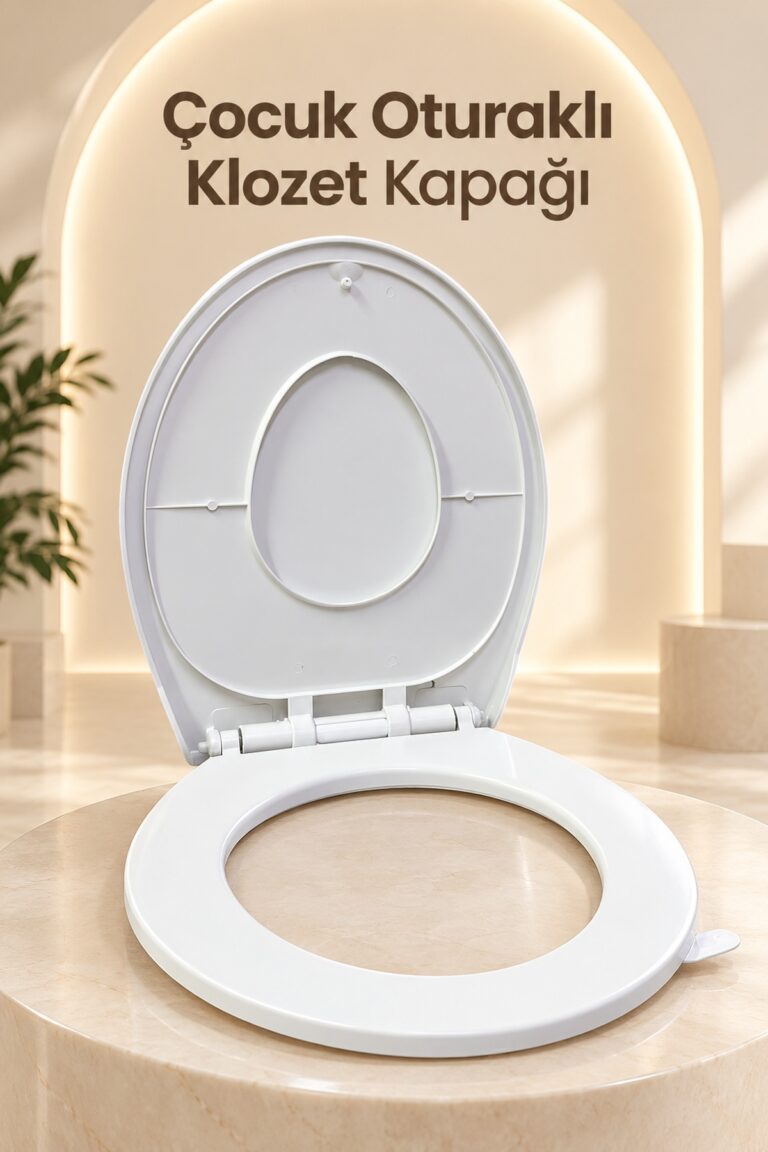 Çocuk Oturağı Entegre Beyaz Aile Klozet Kapağı