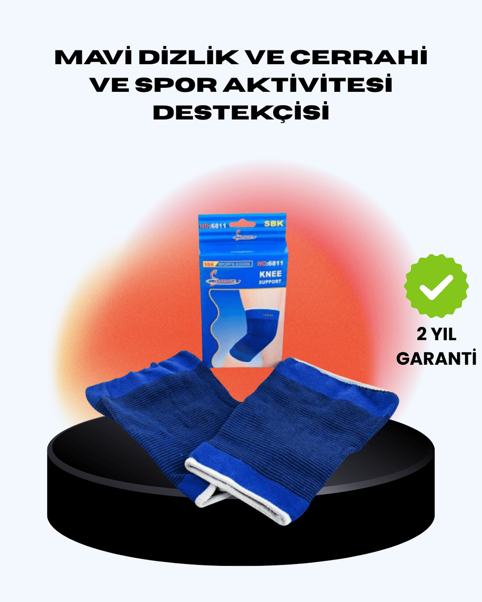 Anti-Slip Diz Bandajı Sporcu Desteklikli Koruyucu Model