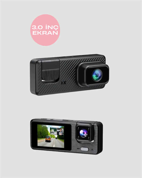 1080P 3 Kameralı Araç DVR -Q301