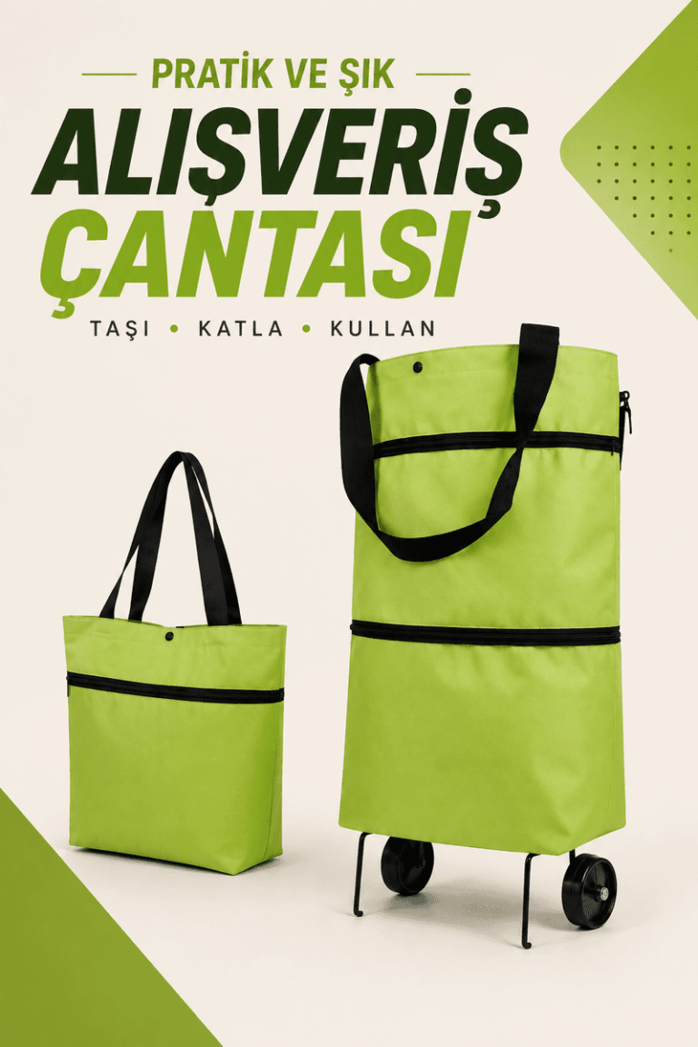KATLANABİLİR ALIŞVERİŞ ÇANTASI