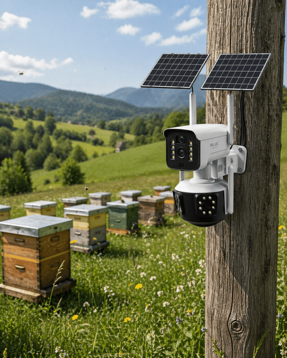 Güneş Enerjili Çiftlik Kamerası 9MP 4G SIM Kartlı Solar Güvenlik Kamerası