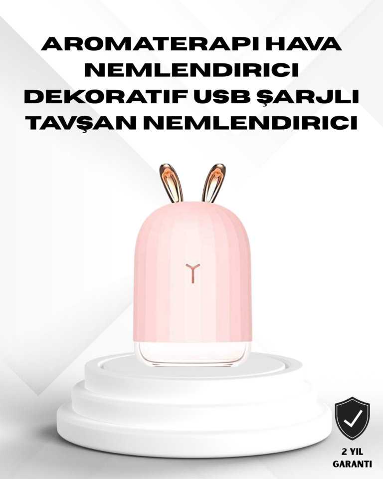 Ultrasonik Hava Nemlendirici 200 ml Aroma Difüzör LED Işıklı Sessiz