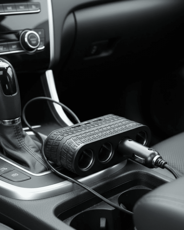 Araç Çakmak Çoklayıcı 4 Çıkışlı 2 USB ve Type C Girişli Çok Fonksiyonlu Şarj Ünitesi