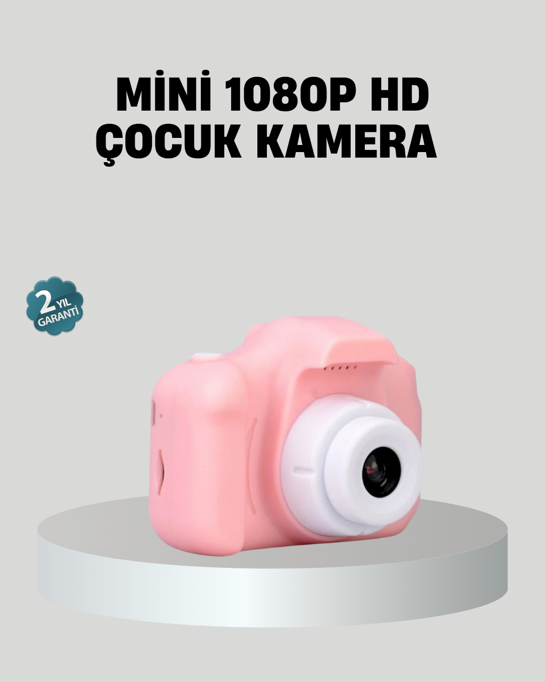 Mini Dijital Çocuk Kamerası 8MP HD Ekranlı 1080P Video ve Şarjlı