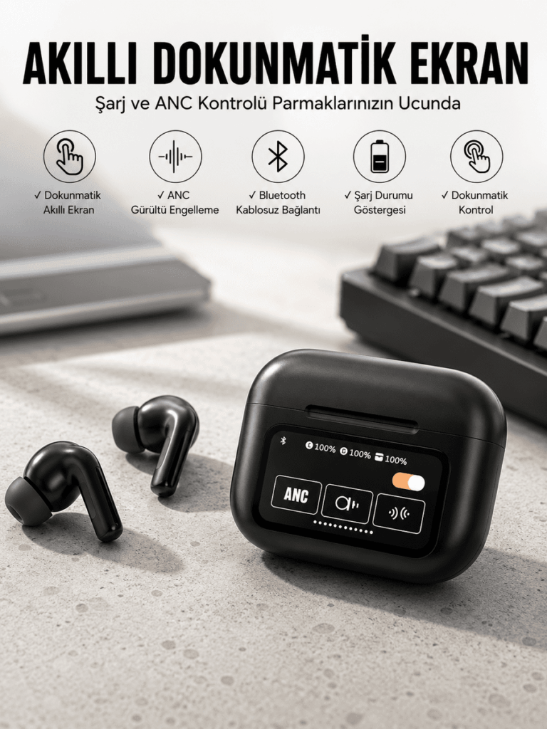 Bluetooth Kulaklık Powerbank Özelliği Yüksek Ses Kaliteli TWS Kulaklık