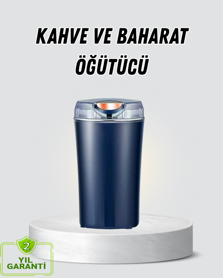 Kahve ve Baharat Öğütücü Otomatik Mekanizmalı Dayanıklı Çelik