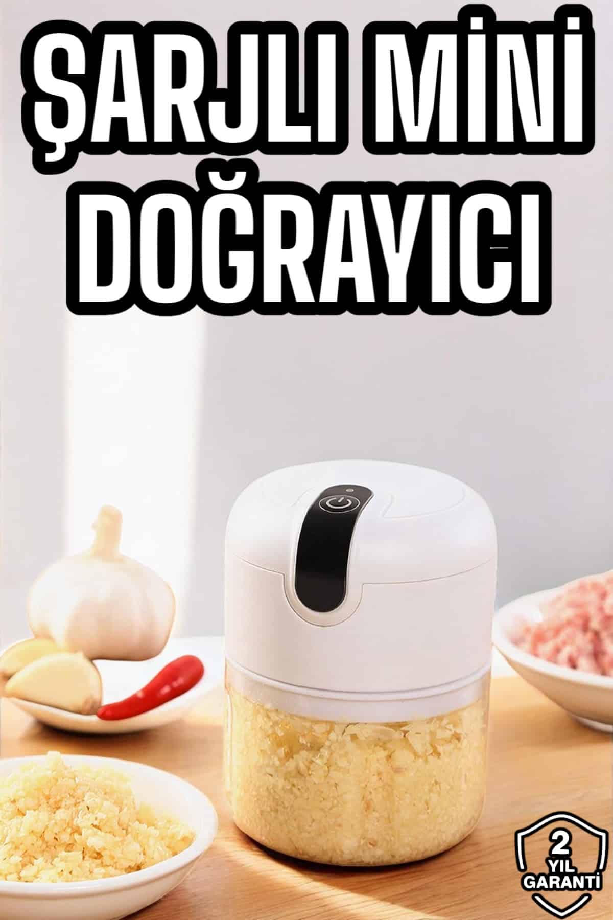 El Rondosu Mini Şarjlı Doğrayıcı Taşınabilir 250 ml