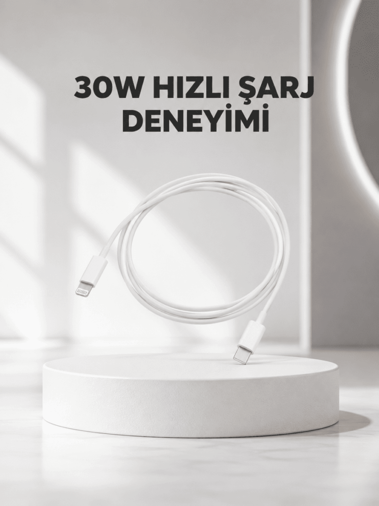 Yüksek Saflıkta Bakır Çekirdekli 30W Hızlı Şarj Kablosu
