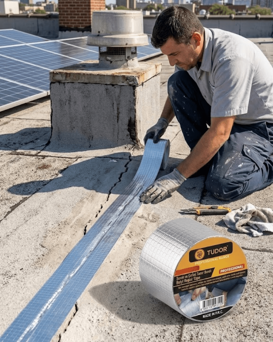 Su Geçirmez Sızdırmaz Tamir Bandı Güçlü Yapışkanlı 72 MM 2 Metre