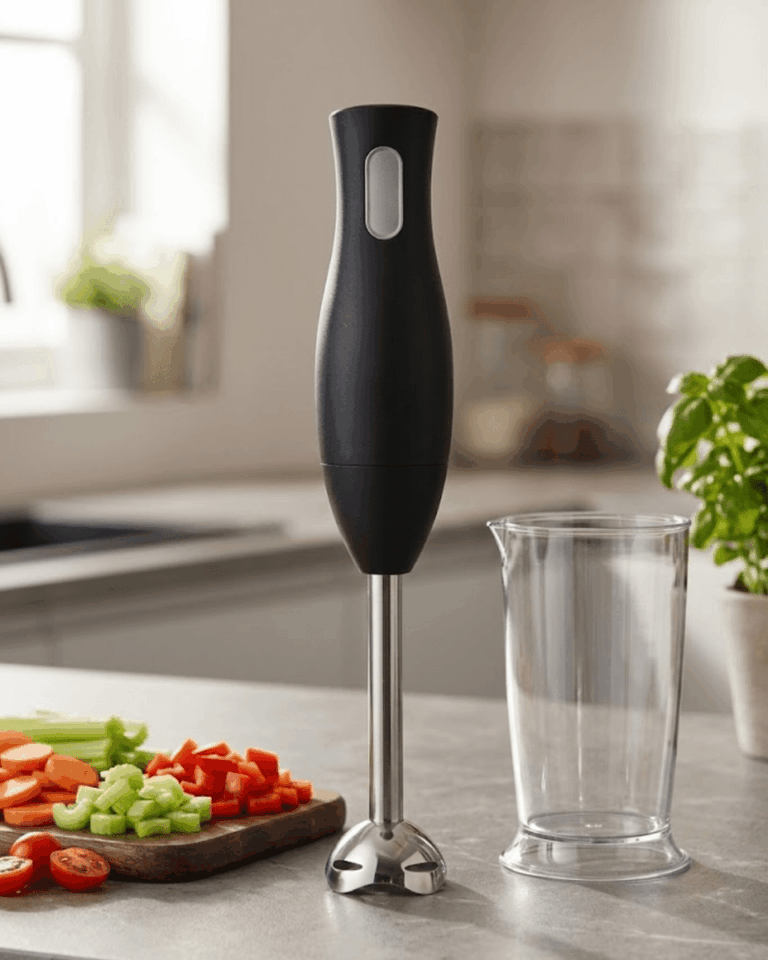 El Blenderı Paslanmaz Çelik Metal Ayaklı Ergonomik Tasarımlı Mutfak Blender