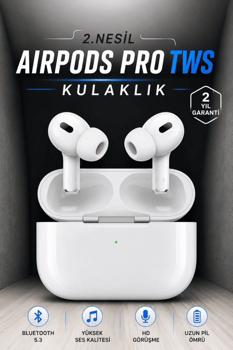 Kablosuz Bluetooth Kulaklık Gürültü Önleme, Su Geçirmez, Mikrofonlu