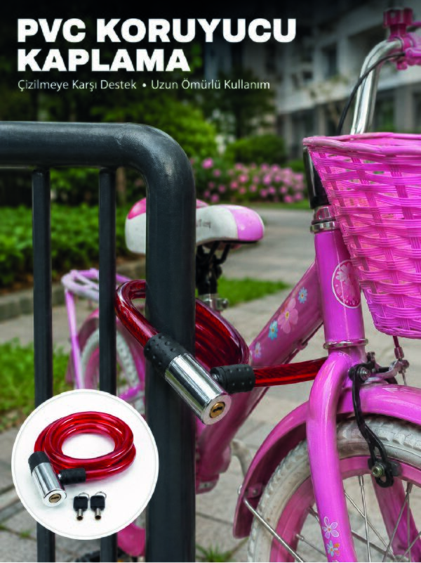 Bisiklet, Elektrikli Scooter ve Çocuk Bisikletleri İçin Güvenlik Kilidi