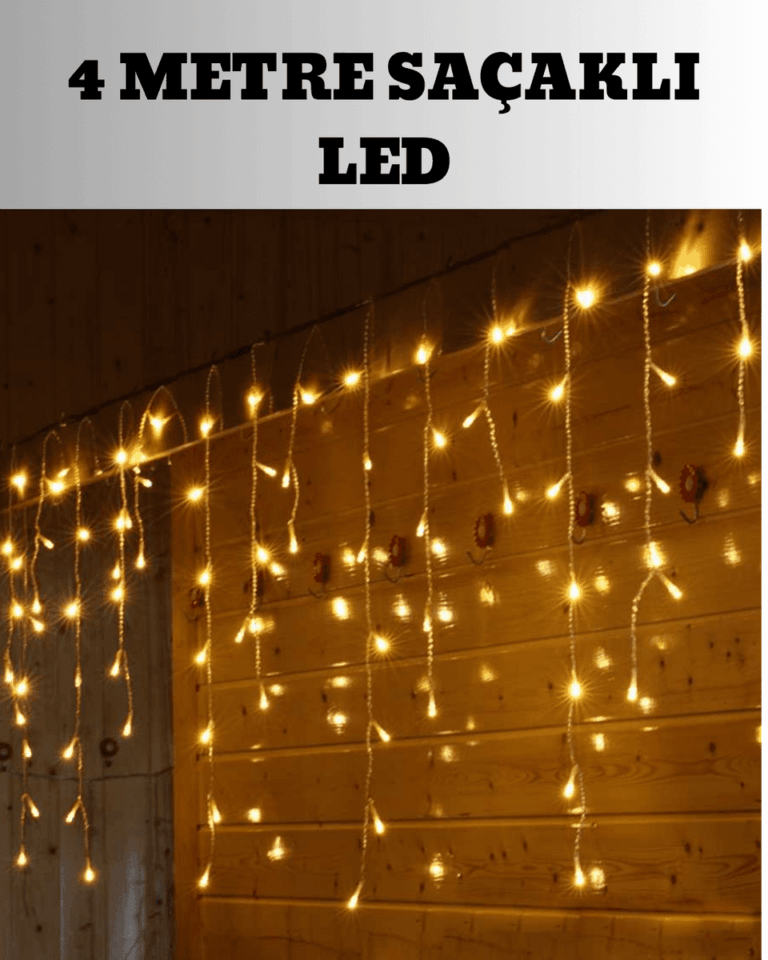 4 Metre Şelale Led Işık Perdesi Dekoratif