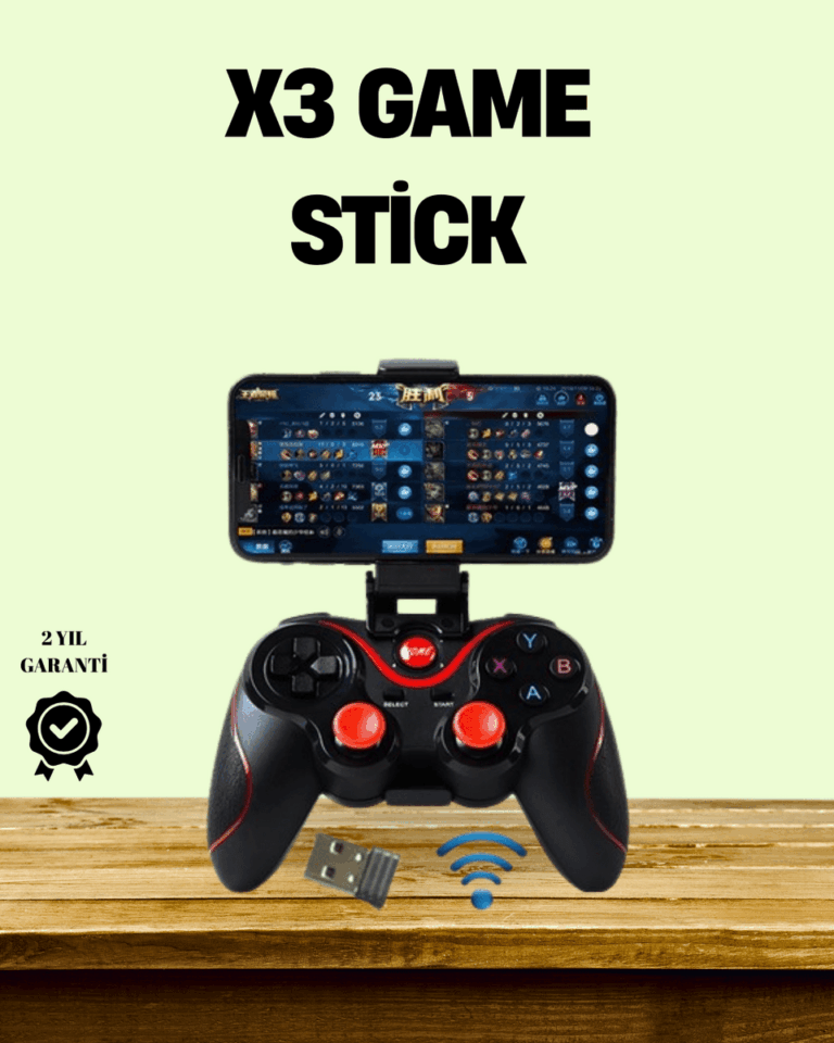 Ergonomik Tasarımlı Şarjlı Kablosuz Gamepad
