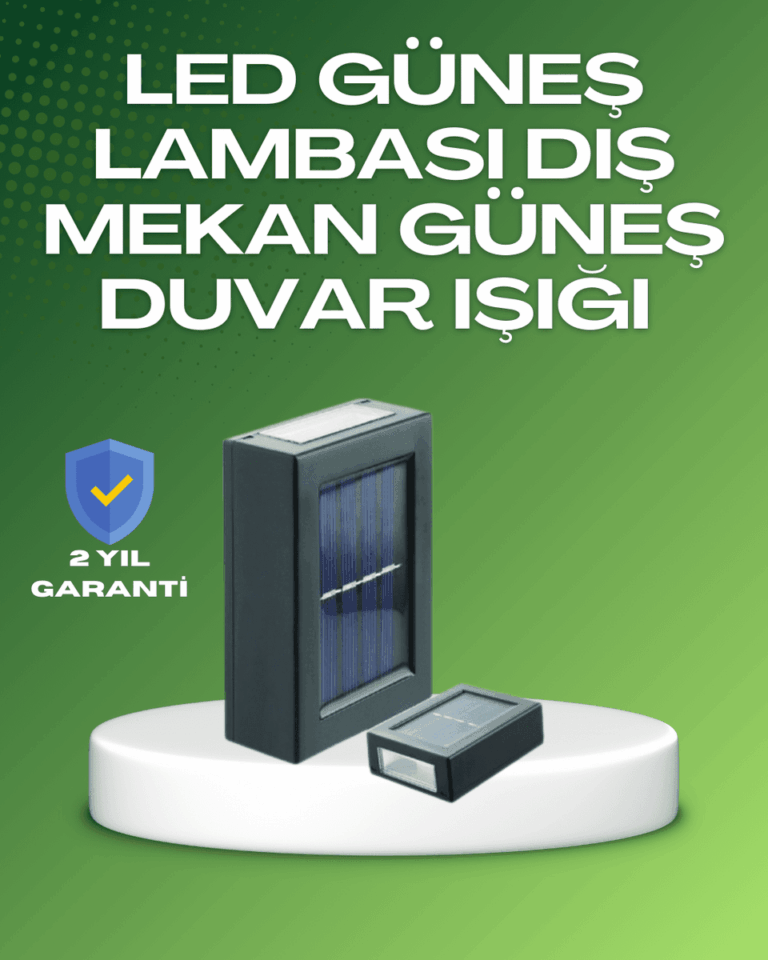 Dış Mekan Güneş Paneli ile Aydınlatma Lambası
