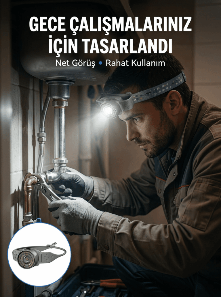 Yüksek Parlaklıklı LED Kafa Feneri Gece Çalışmaları İçin Yüksek Parlaklıklı