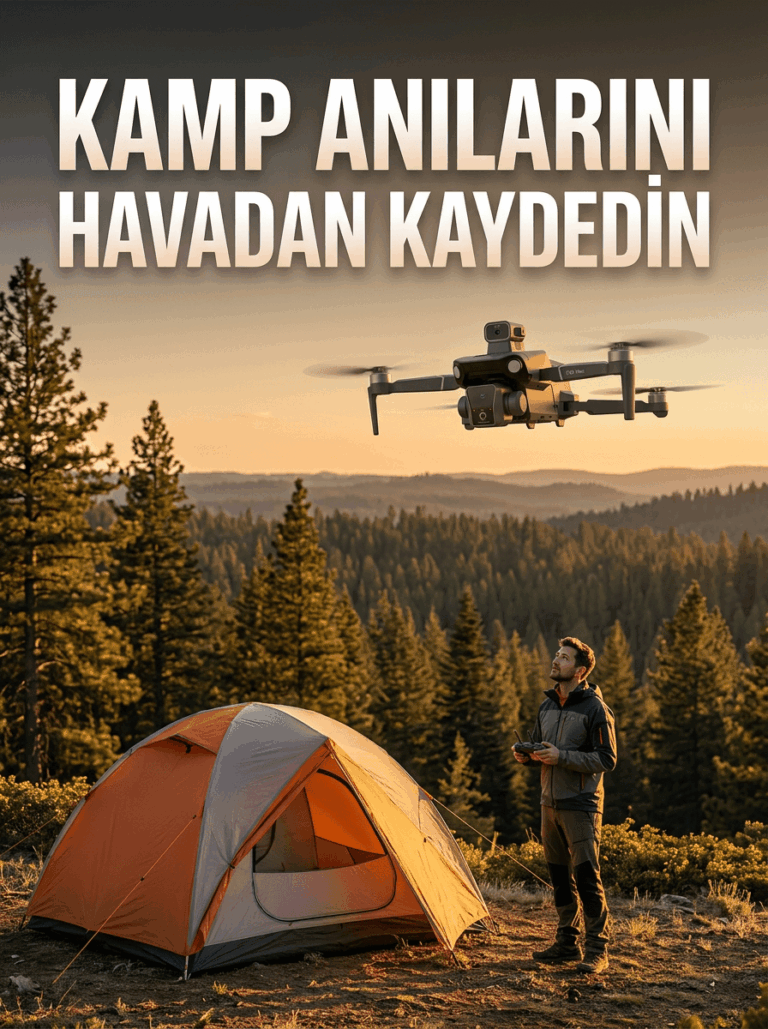 GPS Destekli Katlanabilir Çift Kameralı Drone Ekranlı Kumandalı