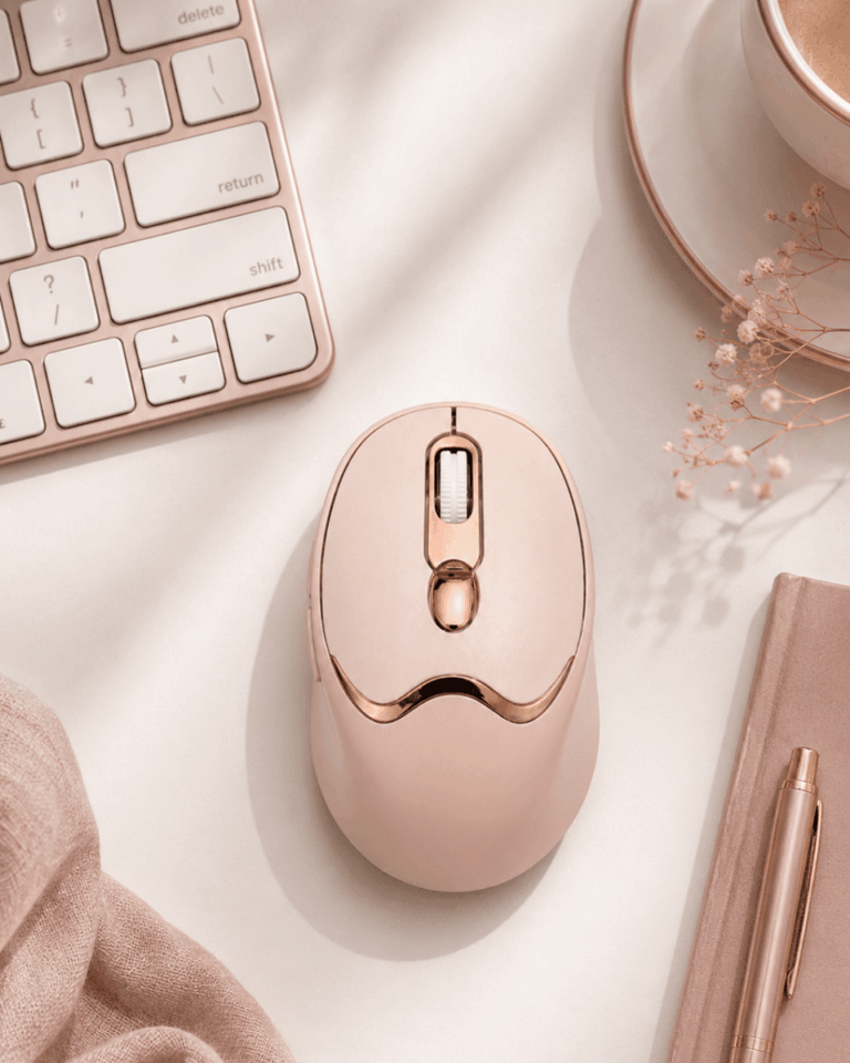 Bluetooth ve 2.4G Destekli Sessiz Kablosuz Mouse Şarjlı Tasarım