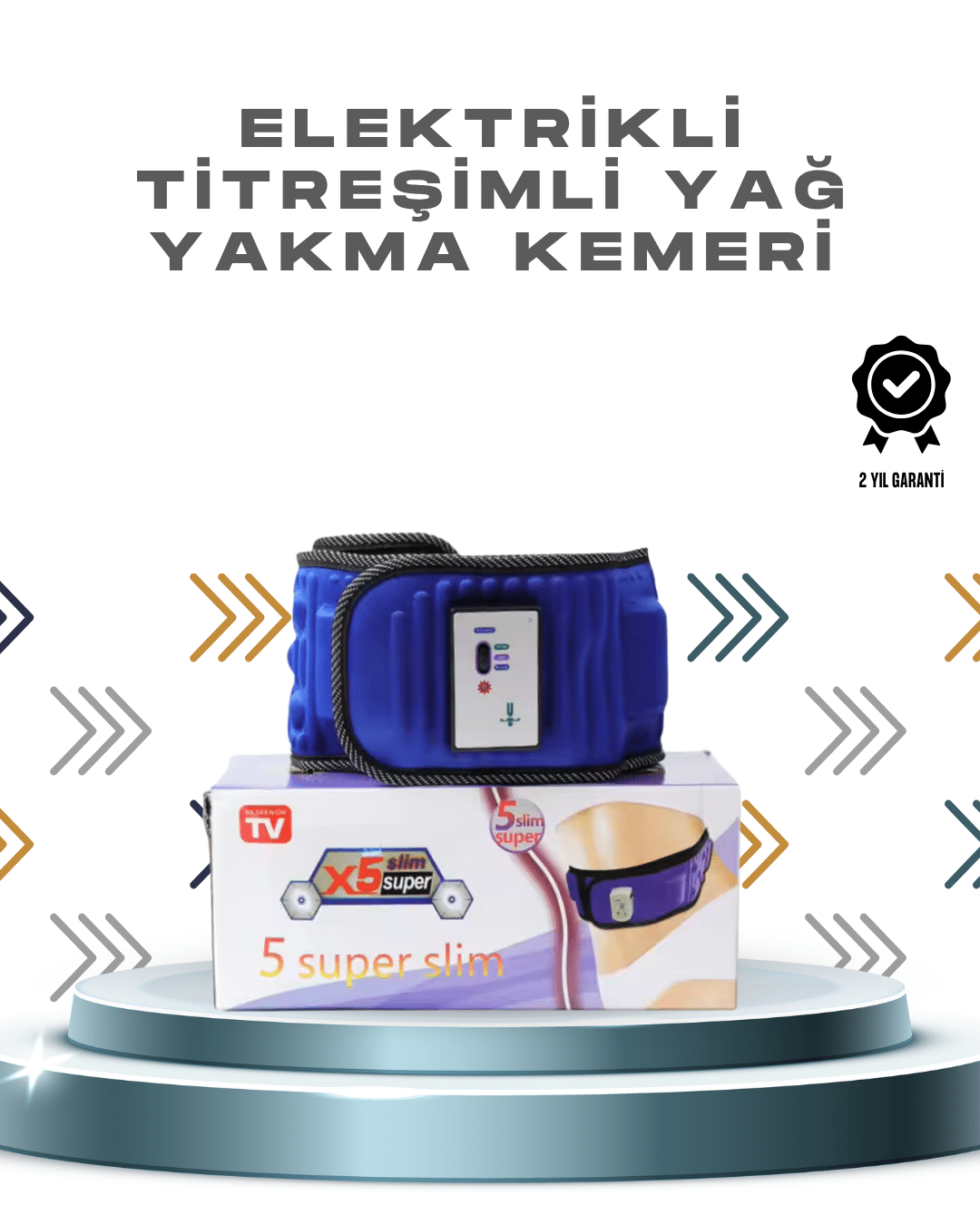5 Motorlu Manyetik Masaj Kemeri – Bel, Kalça ve Bacak İçin Zayıflama