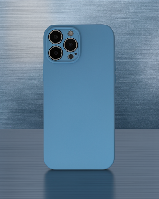 Apple İphone 13 Pro Max Kılıf Nano İçi Kadife Silikon - Mavi
