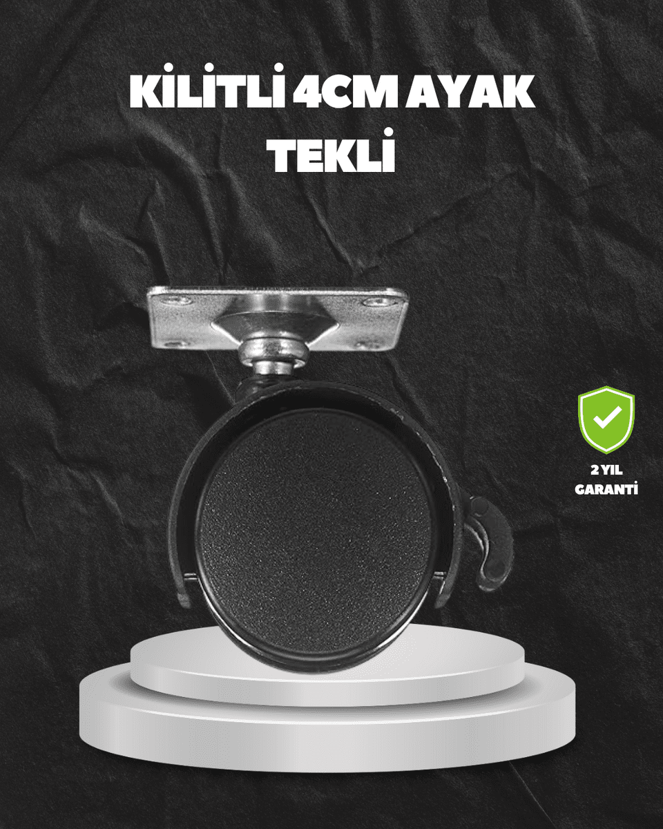 Kilitli 4 cm Evrensel Tekerlek Ayak Tek Adet