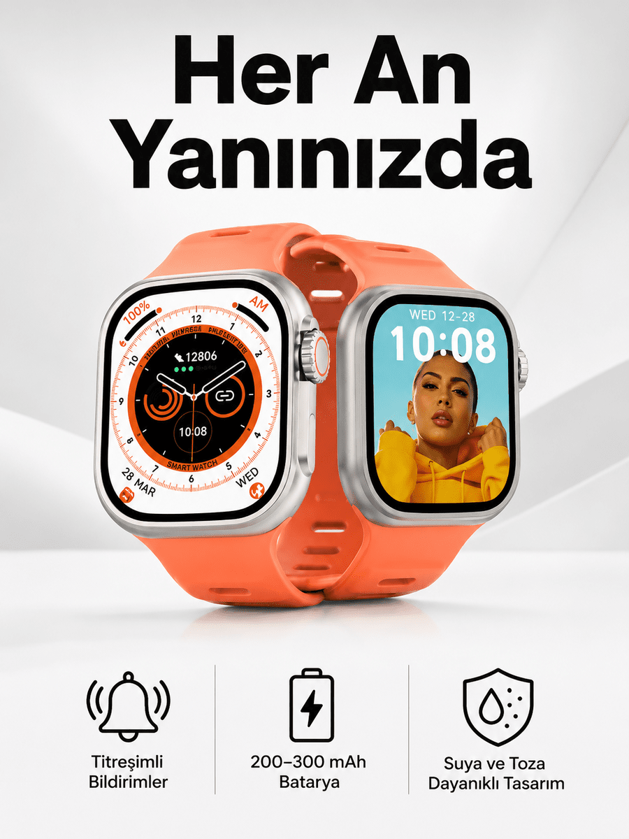 Akıllı Saat GPS, Sağlık Ve Uyku Takibi Arama Cevaplayan Bluetooth Bağlantılı (Kopya)