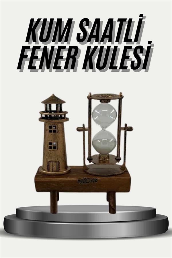 Eyfel Kulesi ve Deniz Feneri Dekoratif Masa Biblosu Hediyelik