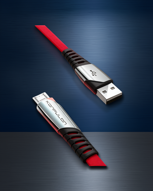 Dc16 Micro Usb Kablo 1m 2.4a - Kırmızı