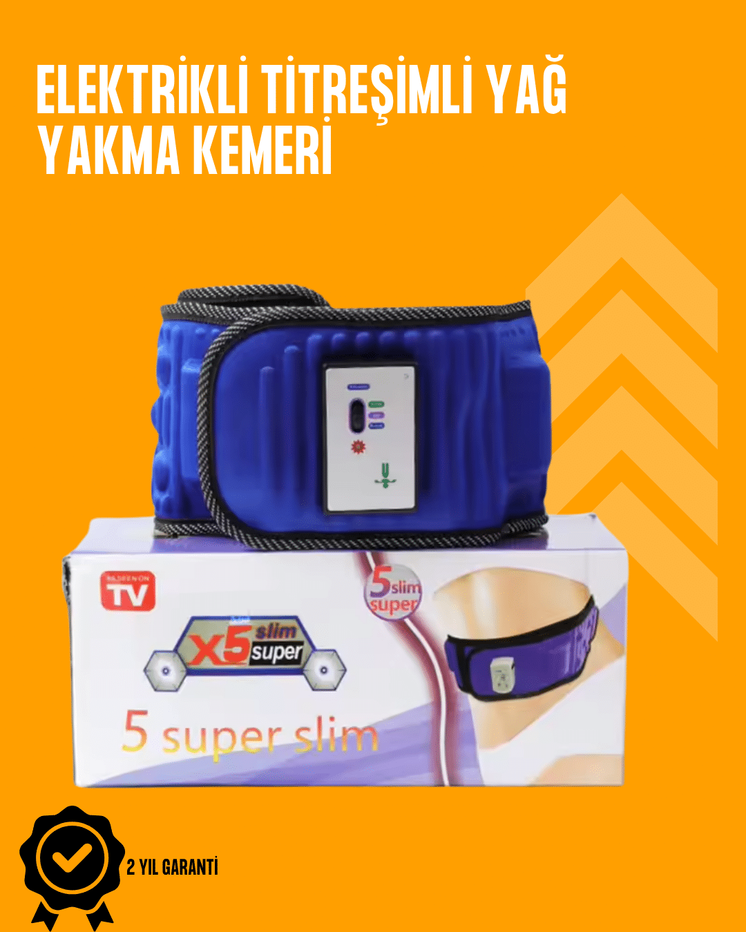 Titreşimli Masaj ve Zayıflama Kemeri – 5 Motor, 20 Mıknatıs, Ayarlanabilir Hız